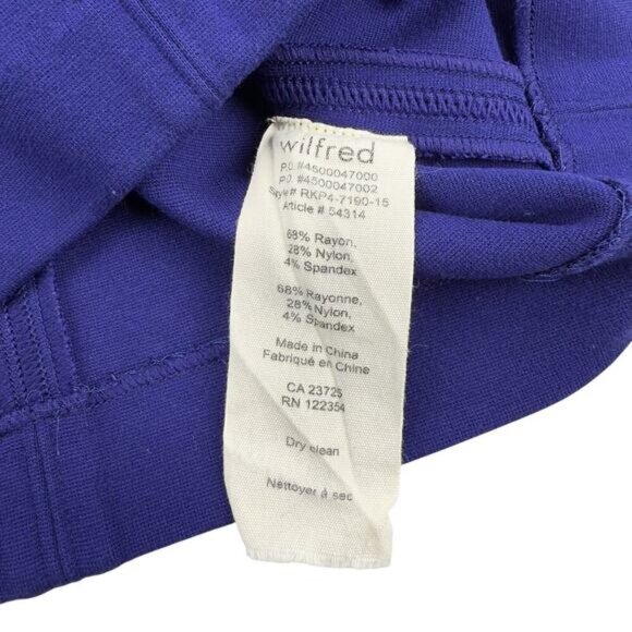 WILFRED Aritzia Lis Pull On Midi Pencil Skirt Sz XXS - Picture 4 of 5